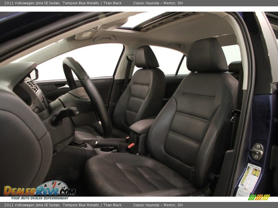 2011 Volkswagen Jetta SE Sedan Tempest Blue Metallic / Titan Black Photo #5