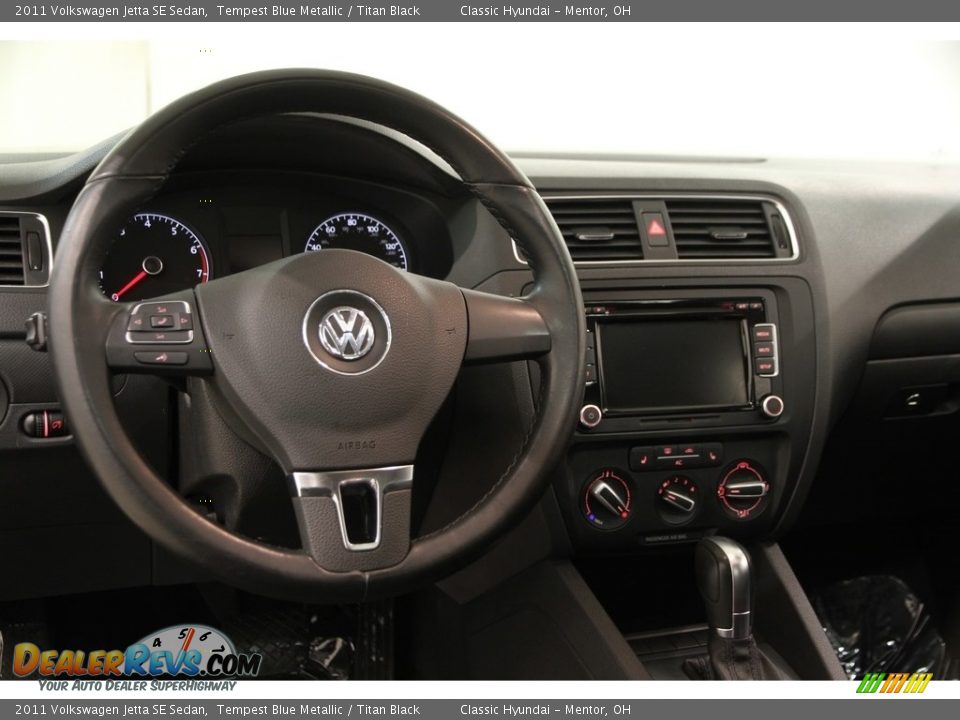 2011 Volkswagen Jetta SE Sedan Tempest Blue Metallic / Titan Black Photo #6
