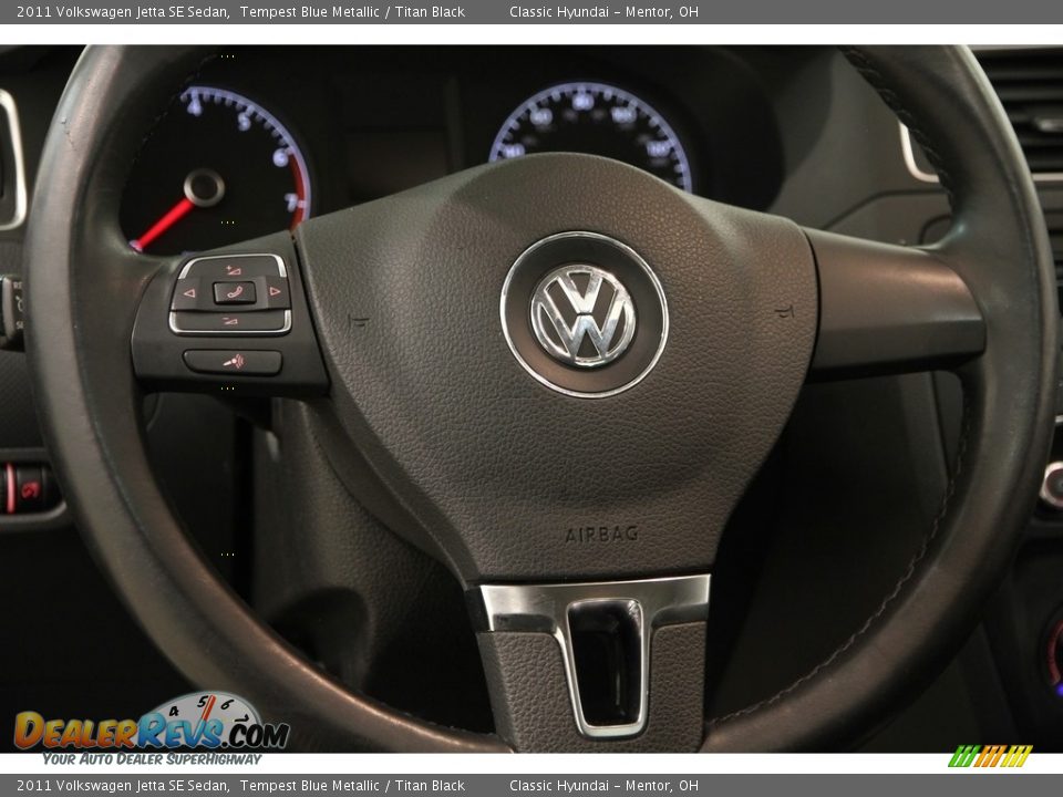 2011 Volkswagen Jetta SE Sedan Tempest Blue Metallic / Titan Black Photo #7