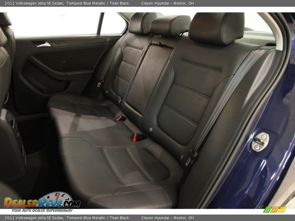 2011 Volkswagen Jetta SE Sedan Tempest Blue Metallic / Titan Black Photo #13