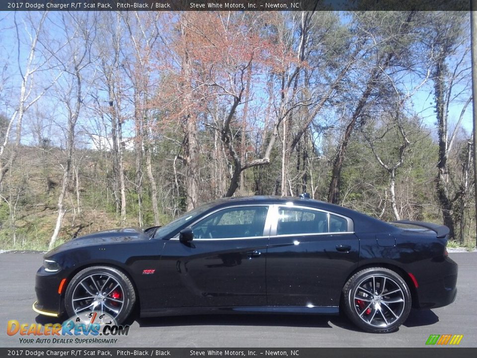 2017 Dodge Charger R/T Scat Pack Pitch-Black / Black Photo #1