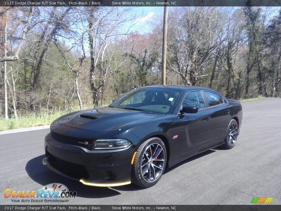 2017 Dodge Charger R/T Scat Pack Pitch-Black / Black Photo #2