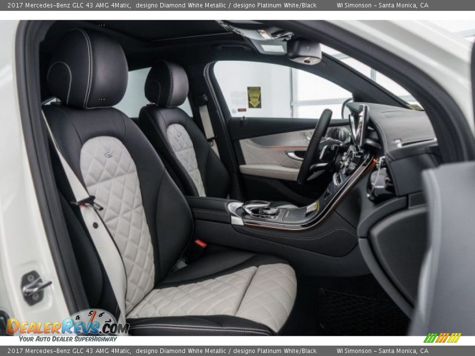 designo Platinum White/Black Interior - 2017 Mercedes-Benz GLC 43 AMG 4Matic Photo #2