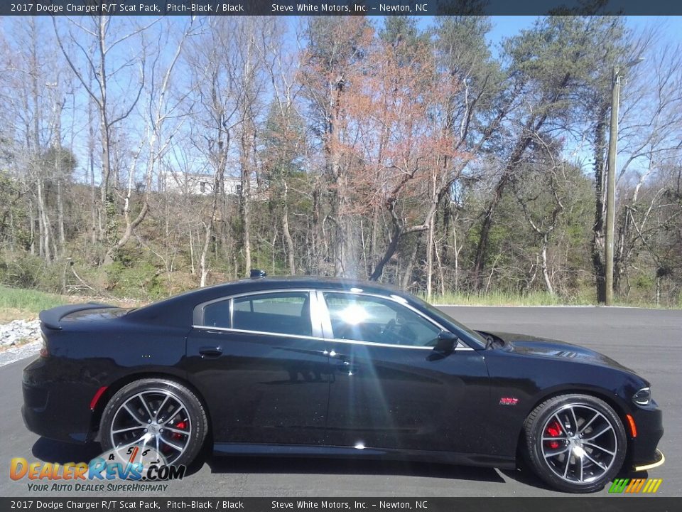 2017 Dodge Charger R/T Scat Pack Pitch-Black / Black Photo #5