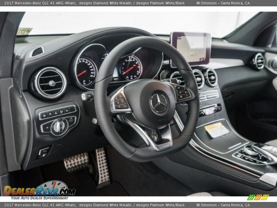 2017 Mercedes-Benz GLC 43 AMG 4Matic designo Diamond White Metallic / designo Platinum White/Black Photo #5