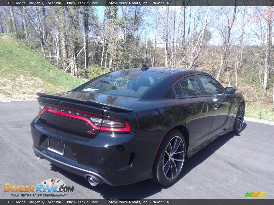 2017 Dodge Charger R/T Scat Pack Pitch-Black / Black Photo #6