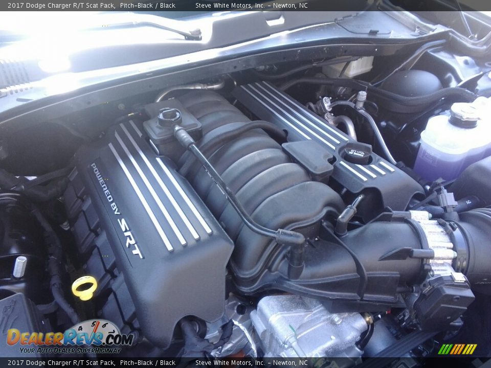 2017 Dodge Charger R/T Scat Pack Pitch-Black / Black Photo #9