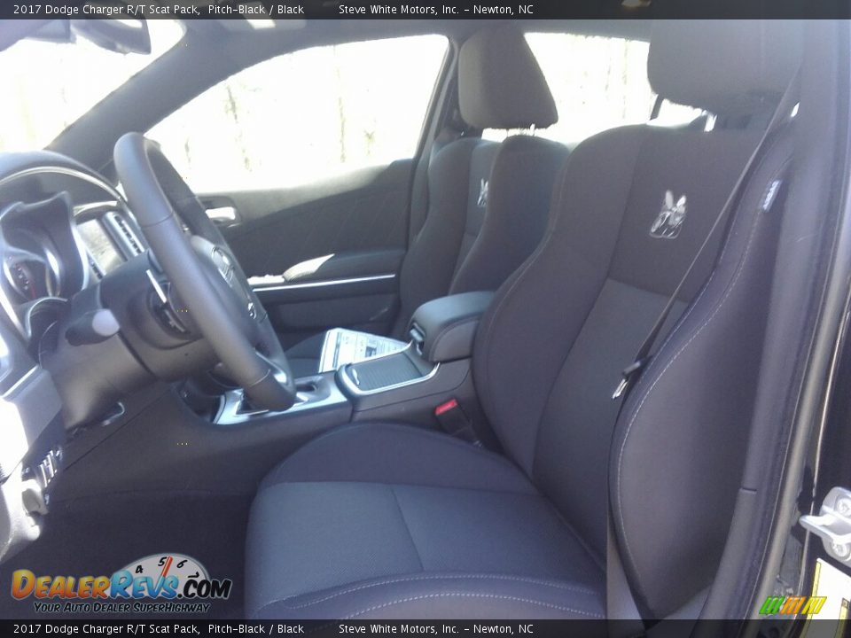 2017 Dodge Charger R/T Scat Pack Pitch-Black / Black Photo #10