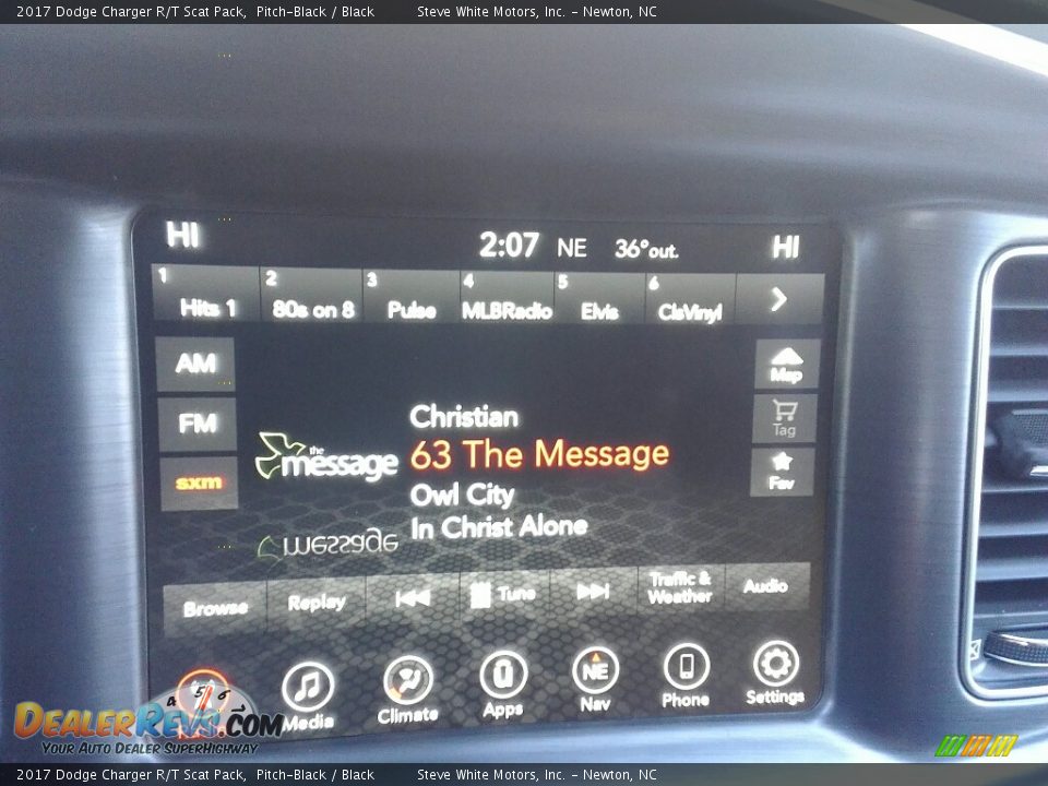 2017 Dodge Charger R/T Scat Pack Pitch-Black / Black Photo #14