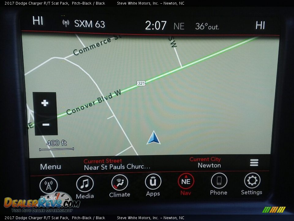 2017 Dodge Charger R/T Scat Pack Pitch-Black / Black Photo #15