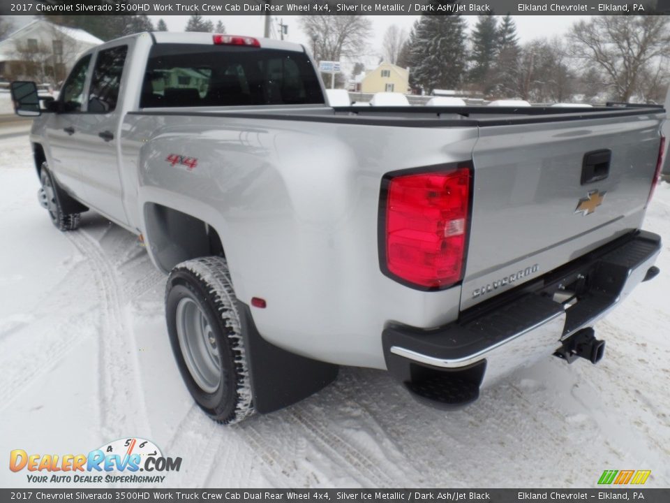2017 Chevrolet Silverado 3500HD Work Truck Crew Cab Dual Rear Wheel 4x4 Silver Ice Metallic / Dark Ash/Jet Black Photo #7