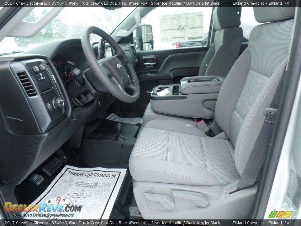 2017 Chevrolet Silverado 3500HD Work Truck Crew Cab Dual Rear Wheel 4x4 Silver Ice Metallic / Dark Ash/Jet Black Photo #18