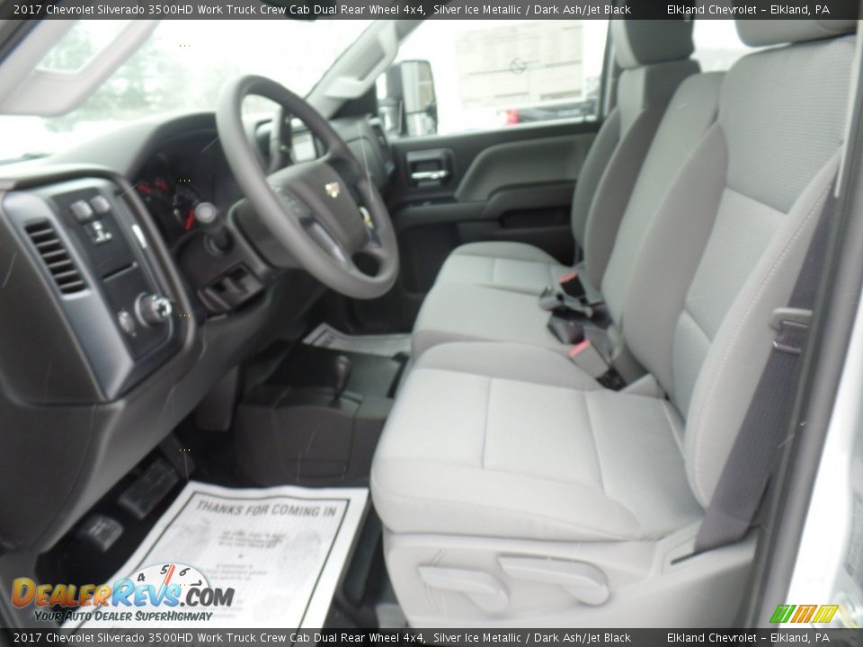 2017 Chevrolet Silverado 3500HD Work Truck Crew Cab Dual Rear Wheel 4x4 Silver Ice Metallic / Dark Ash/Jet Black Photo #19