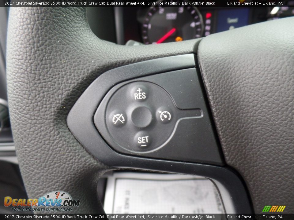 2017 Chevrolet Silverado 3500HD Work Truck Crew Cab Dual Rear Wheel 4x4 Silver Ice Metallic / Dark Ash/Jet Black Photo #23