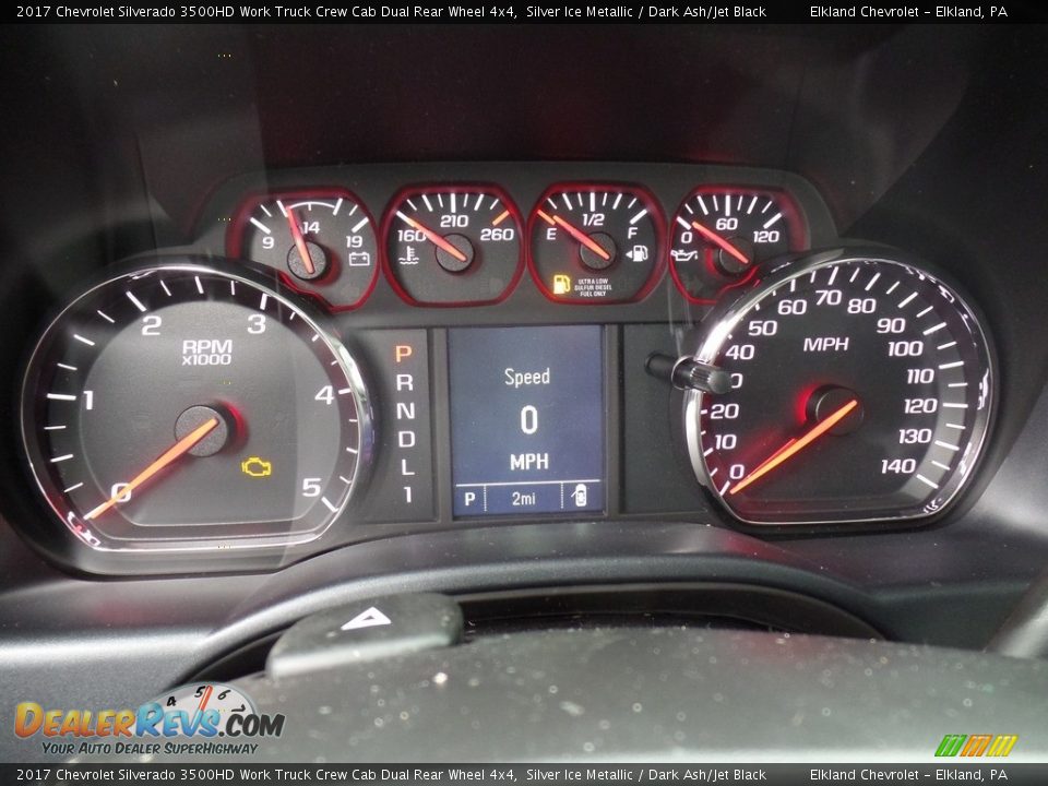 2017 Chevrolet Silverado 3500HD Work Truck Crew Cab Dual Rear Wheel 4x4 Silver Ice Metallic / Dark Ash/Jet Black Photo #27