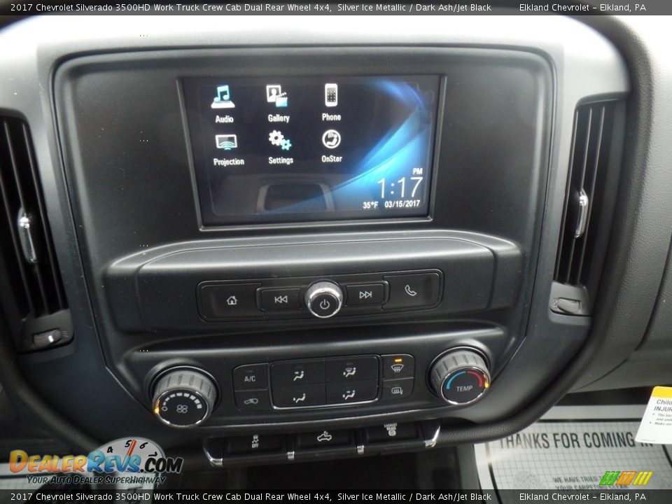 2017 Chevrolet Silverado 3500HD Work Truck Crew Cab Dual Rear Wheel 4x4 Silver Ice Metallic / Dark Ash/Jet Black Photo #29