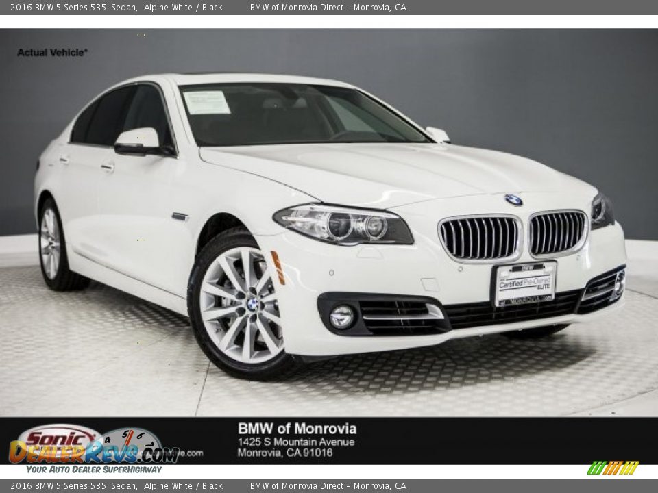 2016 BMW 5 Series 535i Sedan Alpine White / Black Photo #1