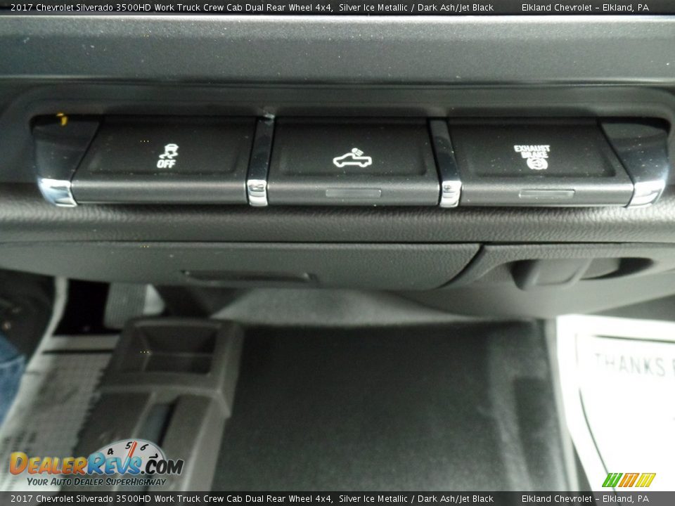 2017 Chevrolet Silverado 3500HD Work Truck Crew Cab Dual Rear Wheel 4x4 Silver Ice Metallic / Dark Ash/Jet Black Photo #35