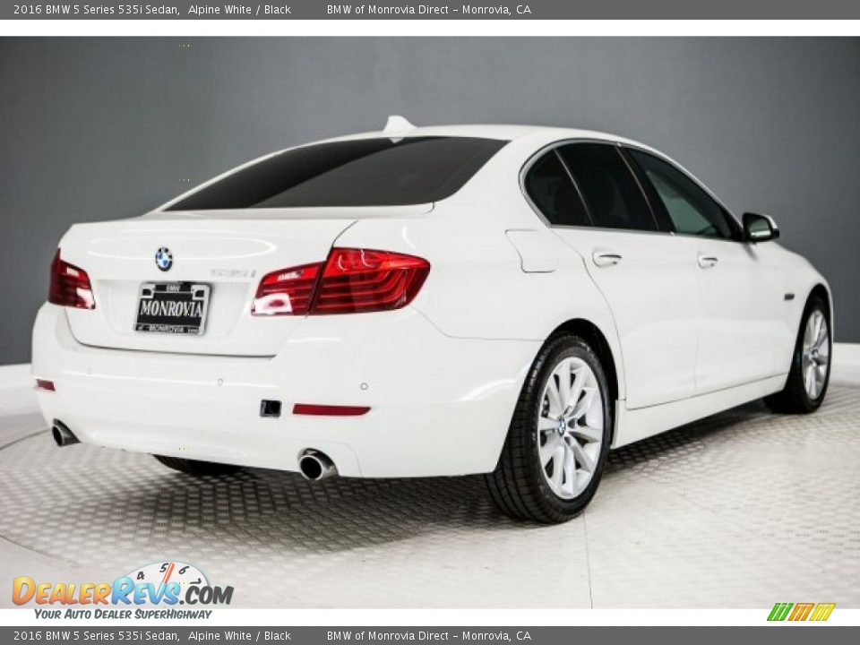 2016 BMW 5 Series 535i Sedan Alpine White / Black Photo #13