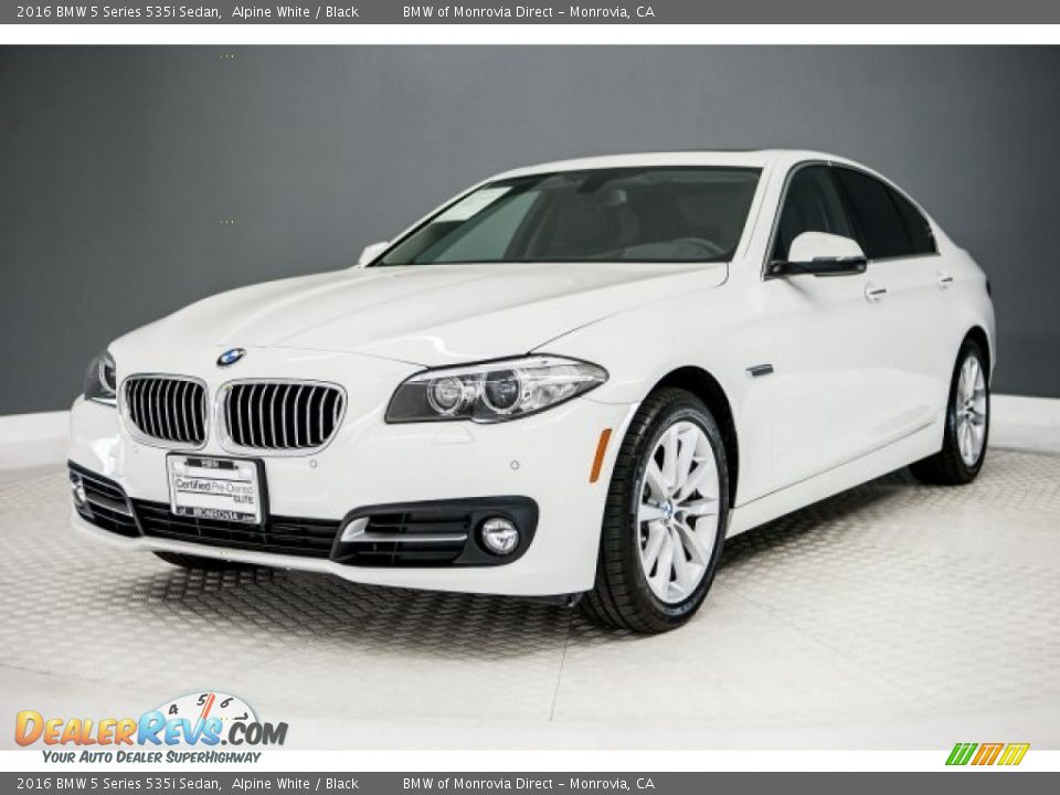 2016 BMW 5 Series 535i Sedan Alpine White / Black Photo #14