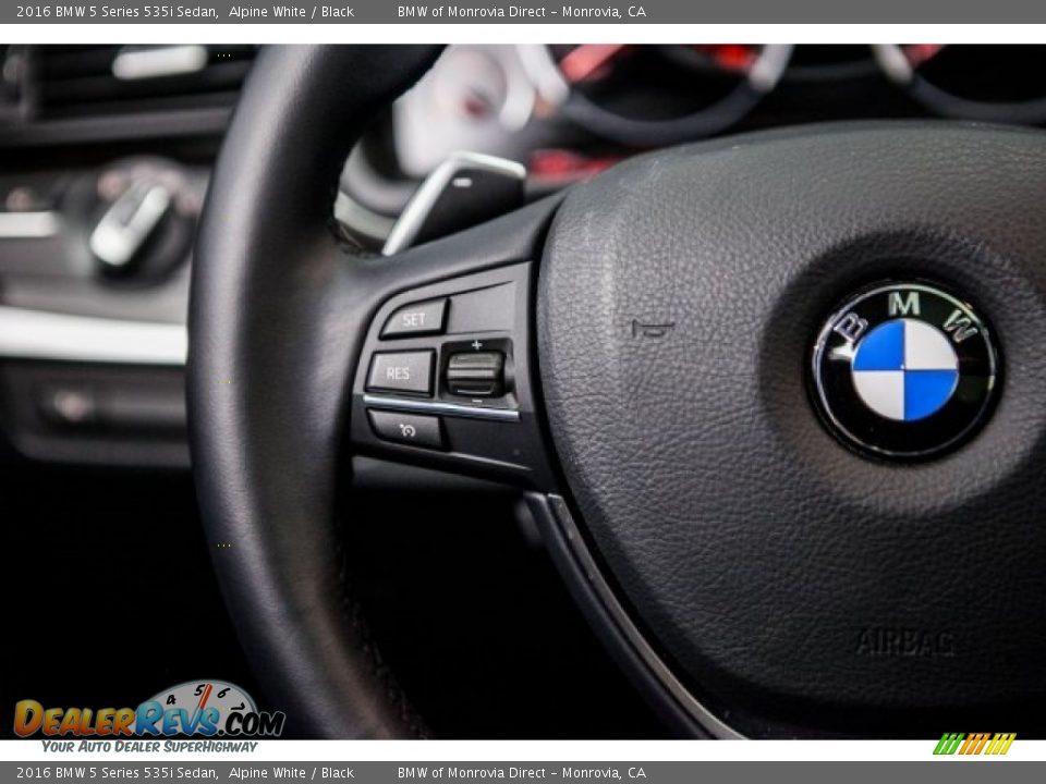 2016 BMW 5 Series 535i Sedan Alpine White / Black Photo #17