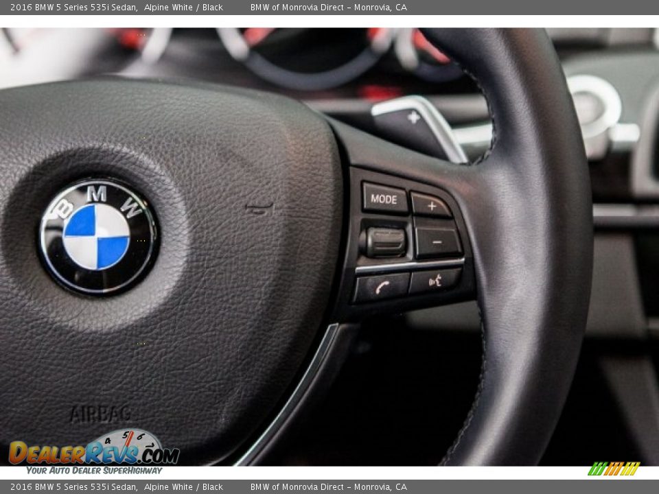 2016 BMW 5 Series 535i Sedan Alpine White / Black Photo #18