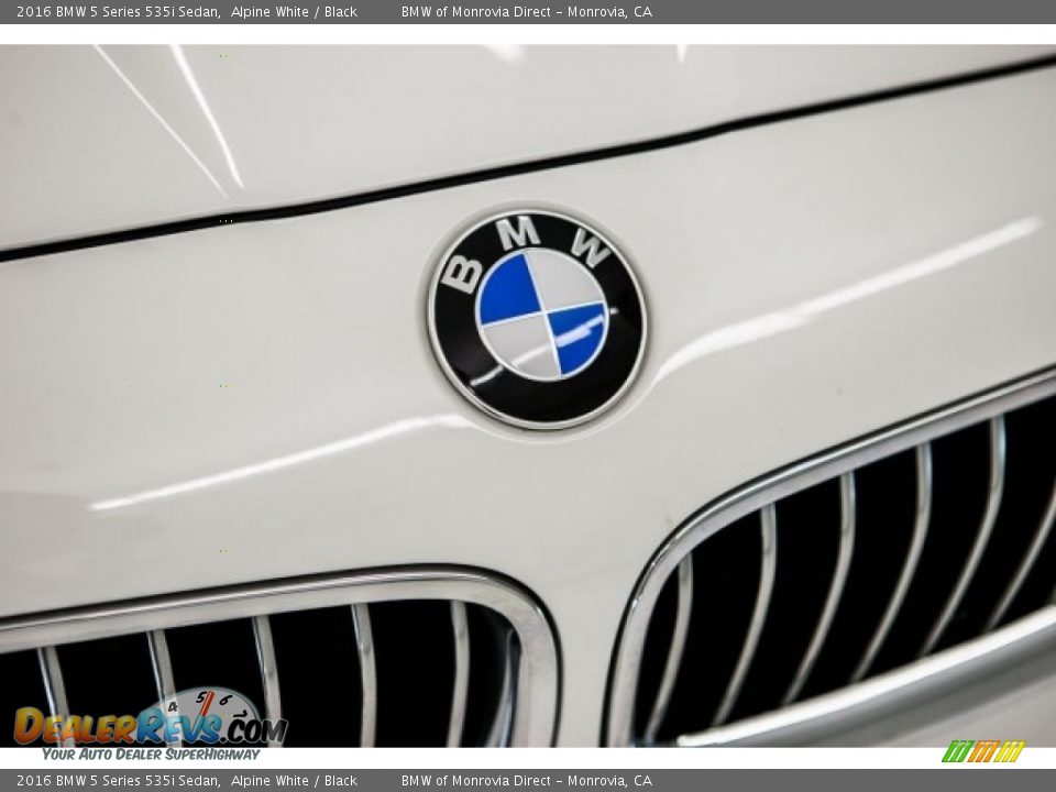 2016 BMW 5 Series 535i Sedan Alpine White / Black Photo #30