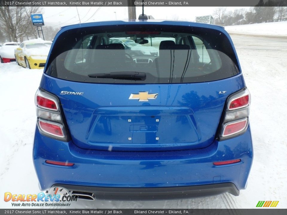 2017 Chevrolet Sonic LT Hatchback Kinetic Blue Metallic / Jet Black Photo #7