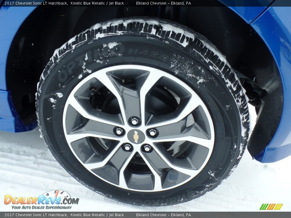 2017 Chevrolet Sonic LT Hatchback Kinetic Blue Metallic / Jet Black Photo #9