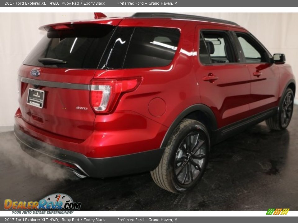 2017 Ford Explorer XLT 4WD Ruby Red / Ebony Black Photo #9