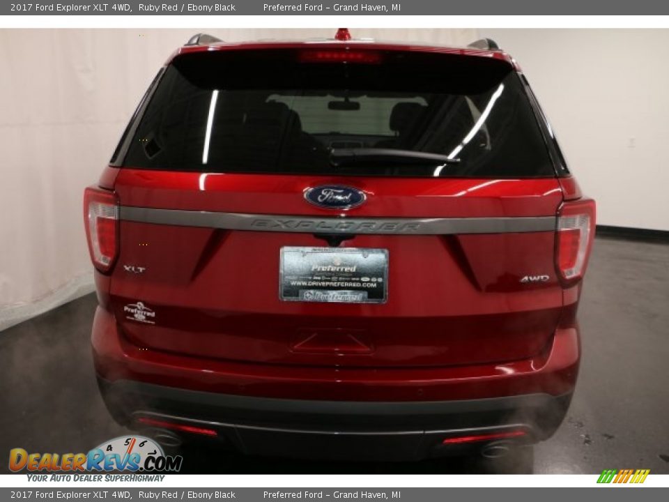 2017 Ford Explorer XLT 4WD Ruby Red / Ebony Black Photo #10