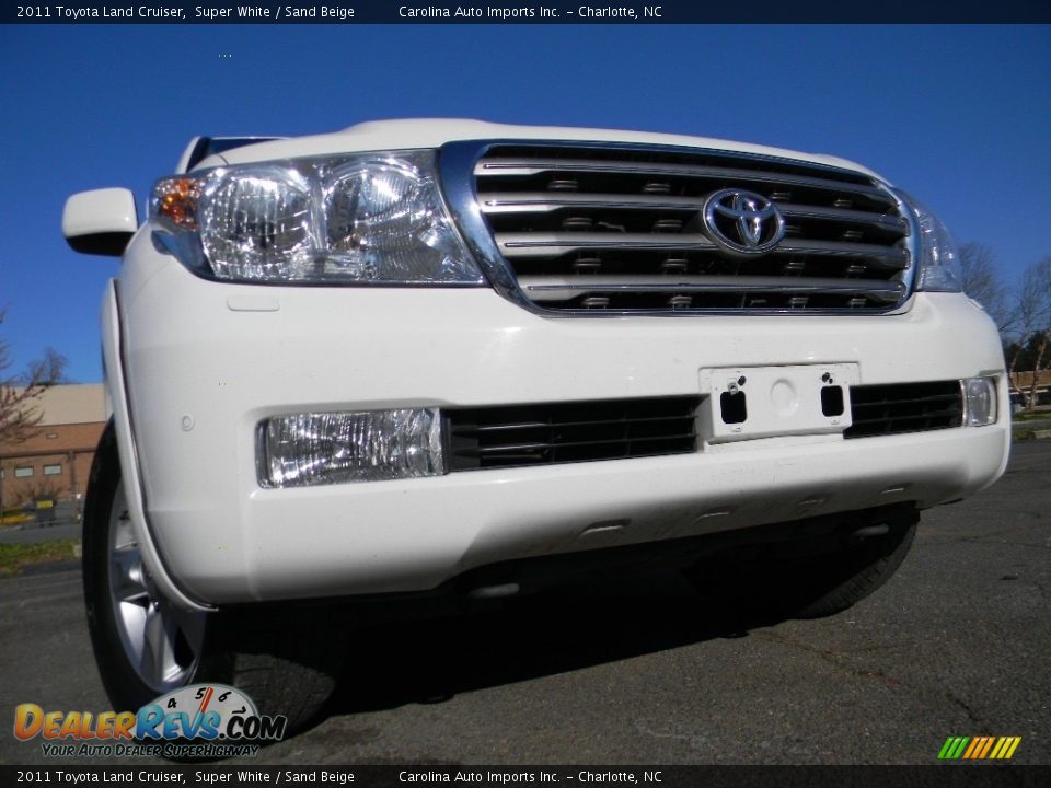 2011 Toyota Land Cruiser Super White / Sand Beige Photo #1