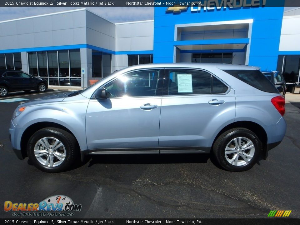 2015 Chevrolet Equinox LS Silver Topaz Metallic / Jet Black Photo #3