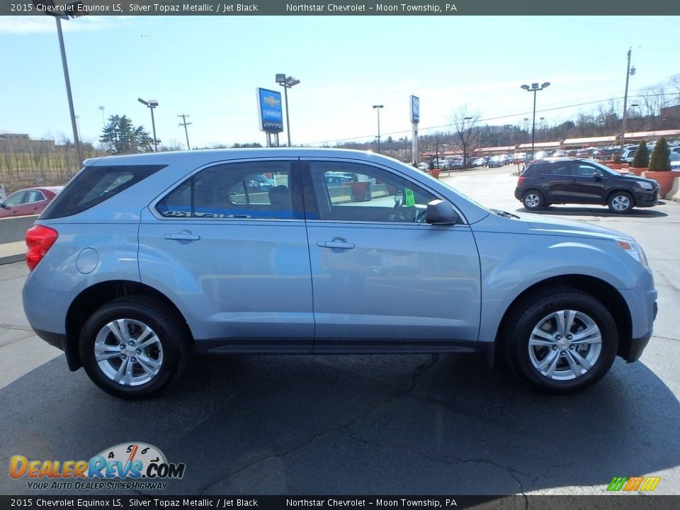 2015 Chevrolet Equinox LS Silver Topaz Metallic / Jet Black Photo #10