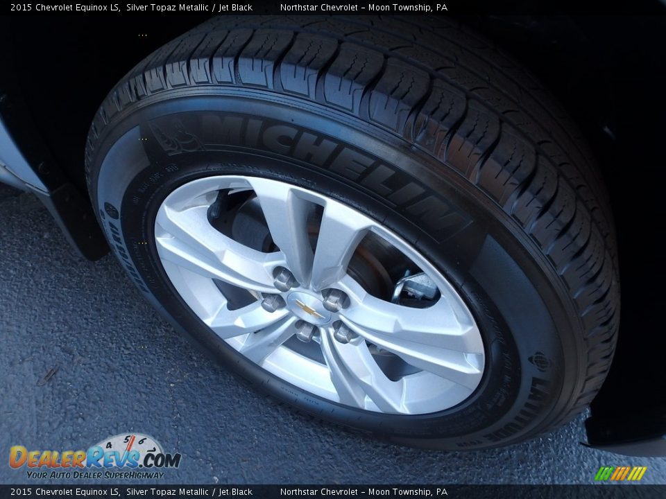 2015 Chevrolet Equinox LS Silver Topaz Metallic / Jet Black Photo #14