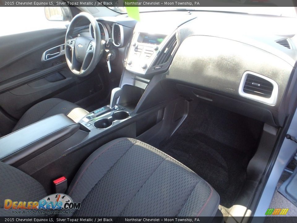 2015 Chevrolet Equinox LS Silver Topaz Metallic / Jet Black Photo #16