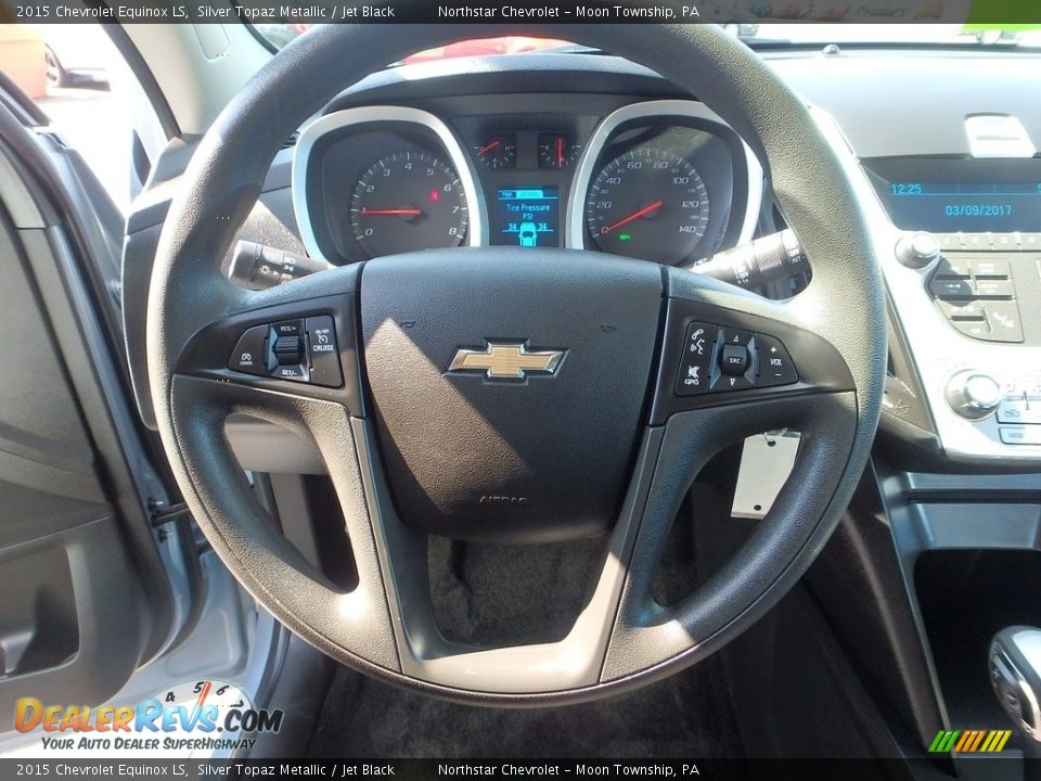 2015 Chevrolet Equinox LS Silver Topaz Metallic / Jet Black Photo #26