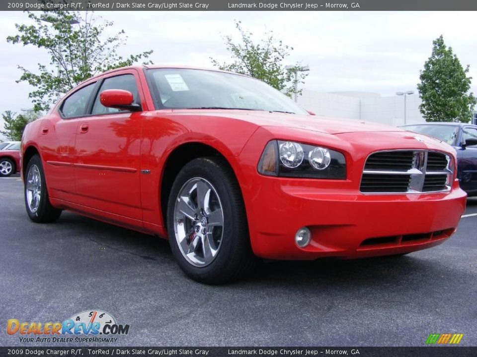 2009 Dodge Charger R/T TorRed / Dark Slate Gray/Light Slate Gray Photo #3