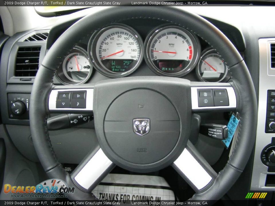 2009 Dodge Charger R/T TorRed / Dark Slate Gray/Light Slate Gray Photo #9