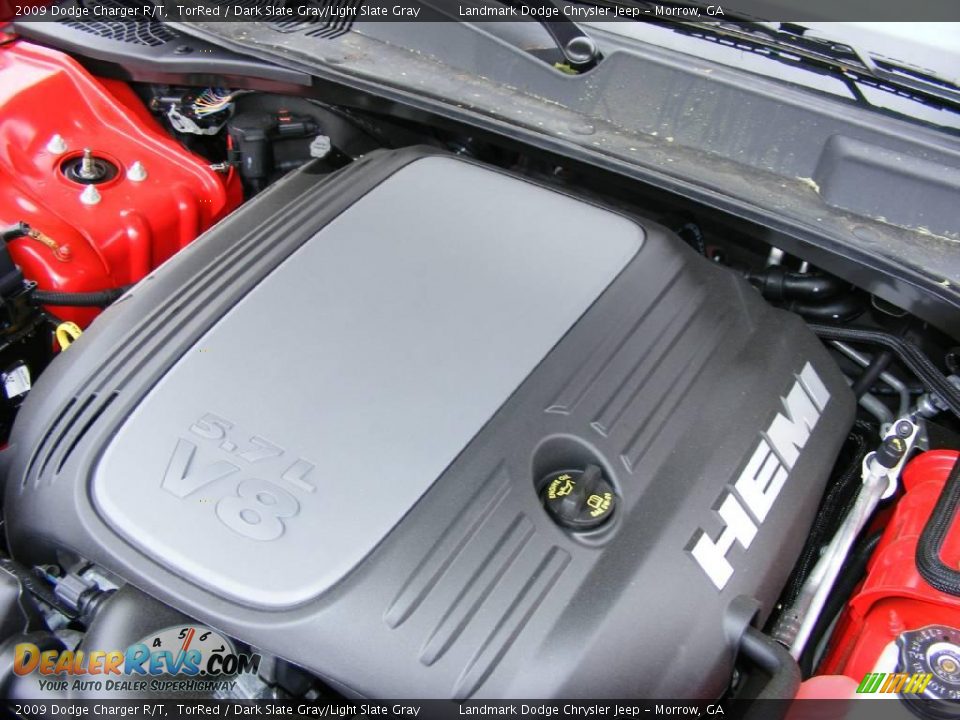 2009 Dodge Charger R/T TorRed / Dark Slate Gray/Light Slate Gray Photo #12