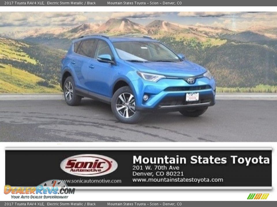 2017 Toyota RAV4 XLE Electric Storm Metallic / Black Photo #1