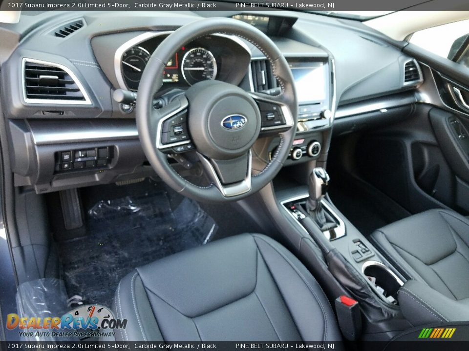 Black Interior - 2017 Subaru Impreza 2.0i Limited 5-Door Photo #9