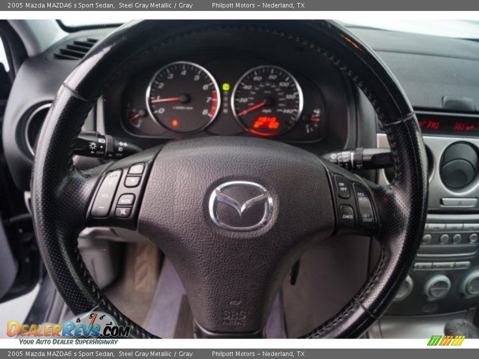 2005 Mazda MAZDA6 s Sport Sedan Steel Gray Metallic / Gray Photo #19