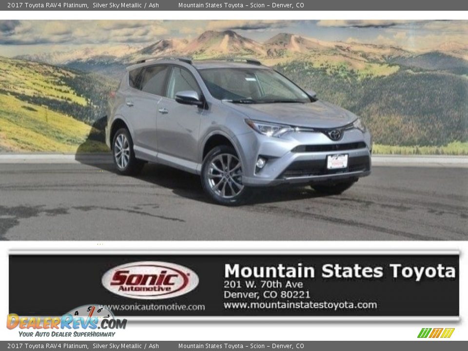 2017 Toyota RAV4 Platinum Silver Sky Metallic / Ash Photo #1