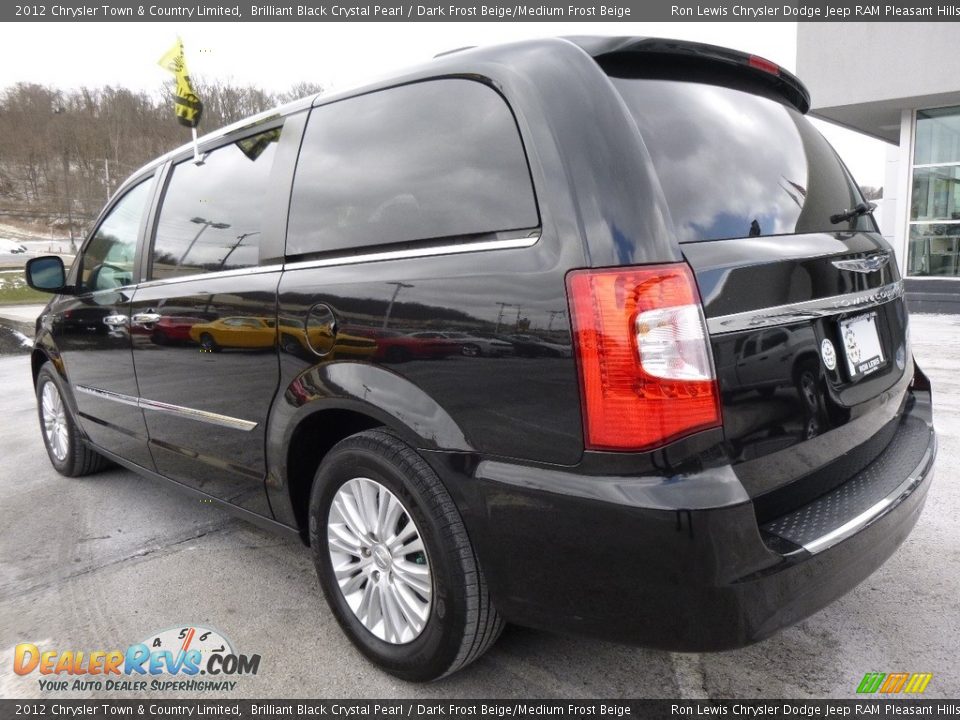 2012 Chrysler Town & Country Limited Brilliant Black Crystal Pearl / Dark Frost Beige/Medium Frost Beige Photo #2