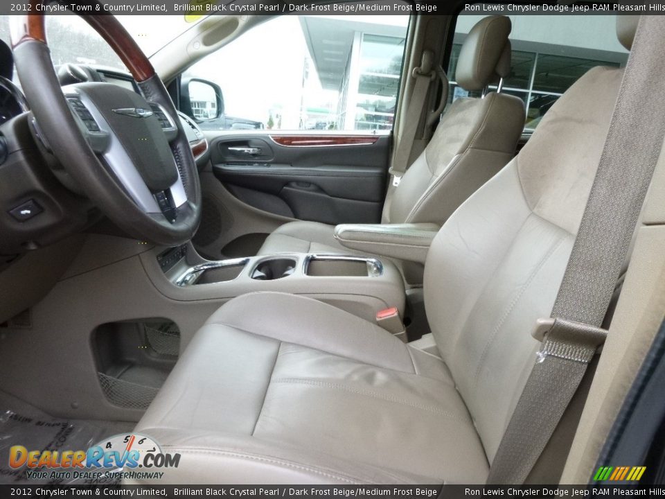 2012 Chrysler Town & Country Limited Brilliant Black Crystal Pearl / Dark Frost Beige/Medium Frost Beige Photo #7