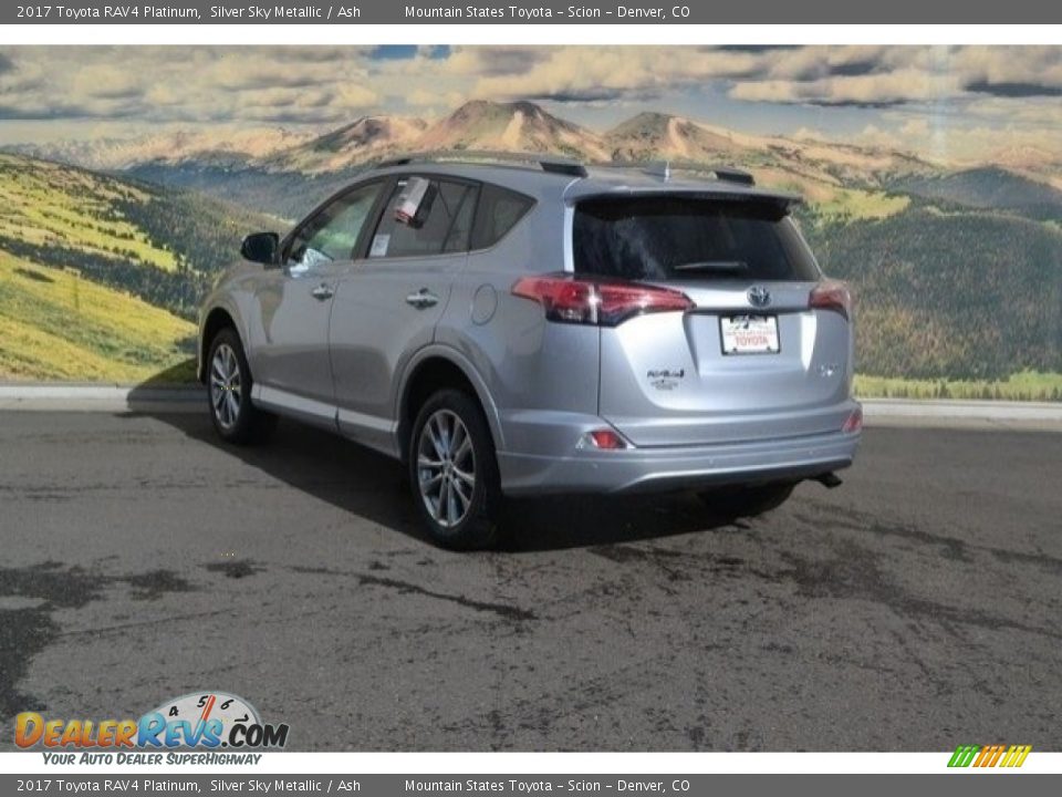 2017 Toyota RAV4 Platinum Silver Sky Metallic / Ash Photo #3