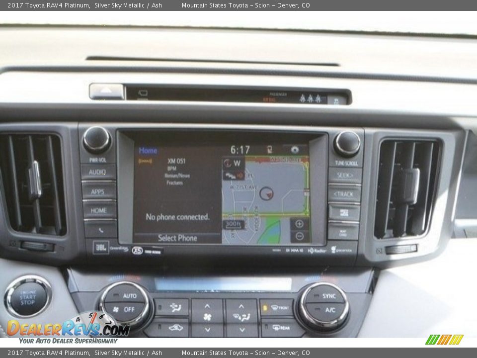 2017 Toyota RAV4 Platinum Silver Sky Metallic / Ash Photo #6