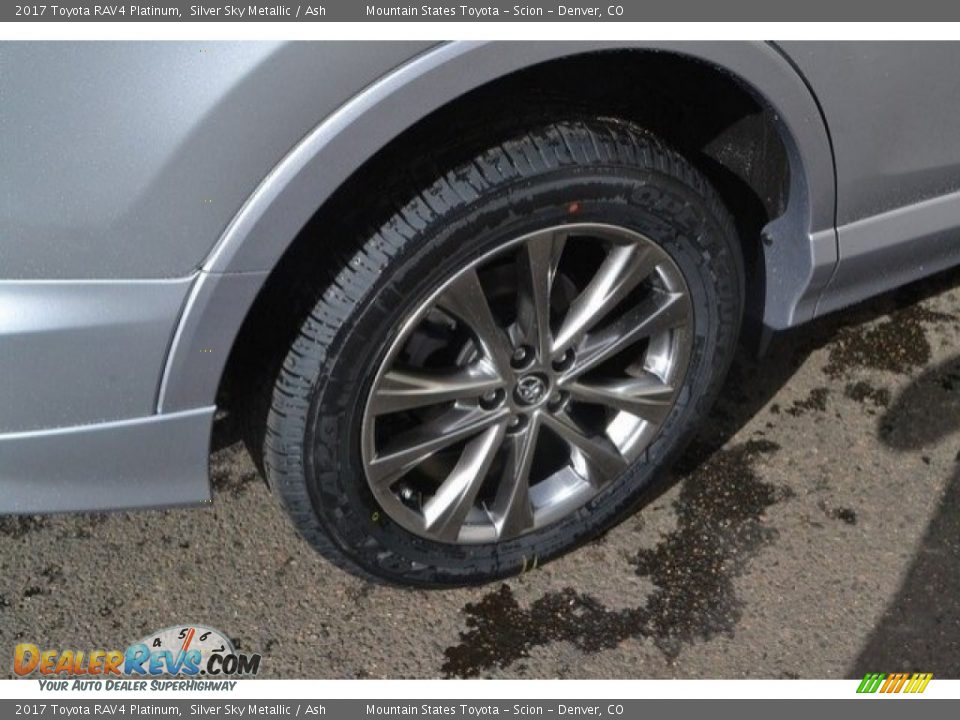 2017 Toyota RAV4 Platinum Silver Sky Metallic / Ash Photo #9