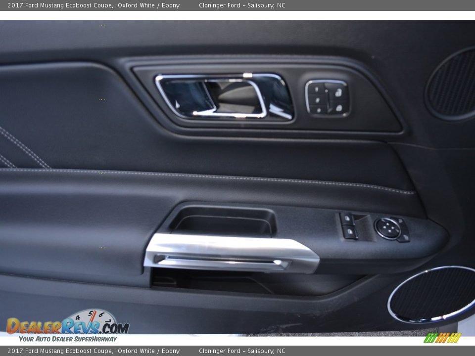 2017 Ford Mustang Ecoboost Coupe Oxford White / Ebony Photo #5